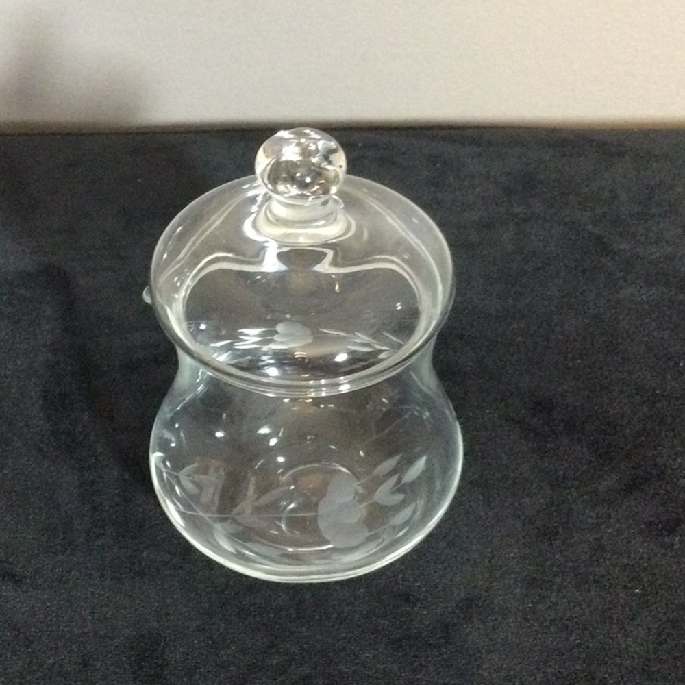 NWT Princess House Heritage Mini Lidded Crystal Creamer